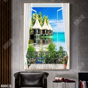 Tranh ban công và biển decor tường
