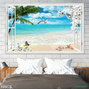 Tranh cửa sổ và biển dán tường