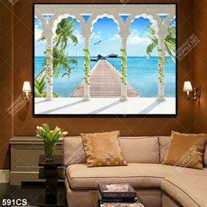 Tranh dán tường ban công và biển đẹp nhất