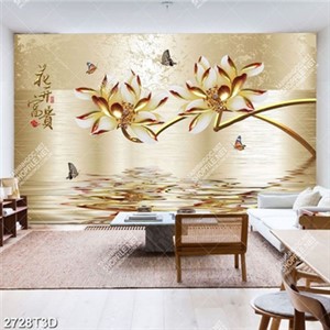 Tranh phòng khách hoa và bướm sang trọng