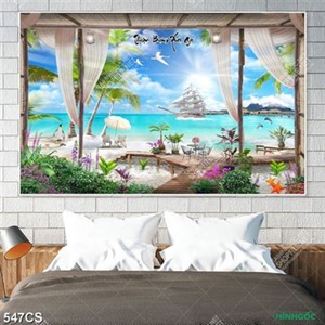 Tranh thuận buồm xuôi gió file gốc