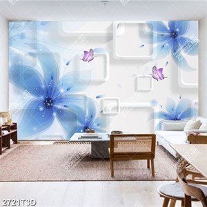 Tranh phòng khách hoa và bướm chất lượng cao