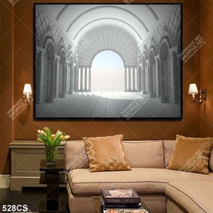 Tranh dán tường hành lang trong tòa lâu đài đẹp nhất