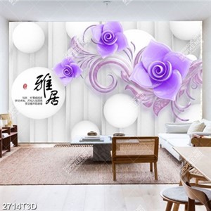 Tranh treo tường hoa màu tím đẹp in kính