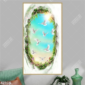 Tranh ghép 3D chim câu đẹp nghệ thuật