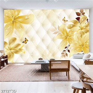 Tranh phòng khách hoa và bướm đẹp