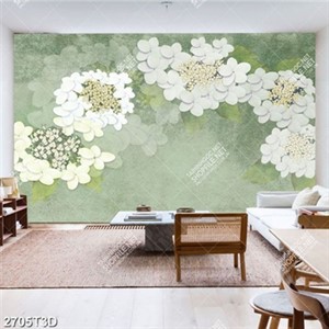 Tranh gắn tường hoa nền xanh chất lượng cao