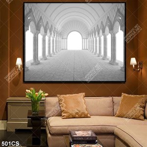 Tranh dán tường hàng lang trắng chất lượng cao