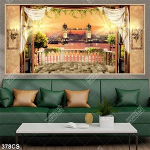 Tranh ban công nhìn ra thành phố về đêm đẹp nhất