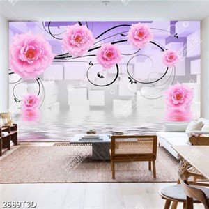 Tranh hoa hồng in kính chất lượng cao