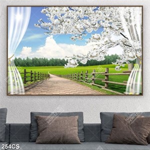 Tranh thiên nhiên và cửa sổ file gốc