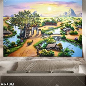 Tranh phong cảnh quê hương trang trí nội thất in uv Tranh phong cảnh quê hương trang trí nội thất in uv