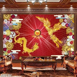 Tranh rông phượng in lịch chất lượng cao