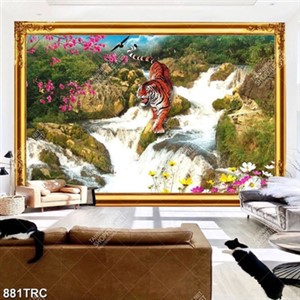 Tranh phong thuỷ Hổ chất lượng cao