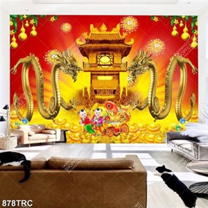 Tranh rồng in kịch Tết đẹp
