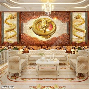 Tranh tài lộc Rồng vàng