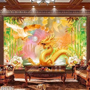 Tranh Rồng và Đại Bàng giả ngọc đẹp