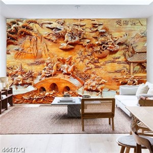 Tranh 3D điêu khắc gỗ file gốc