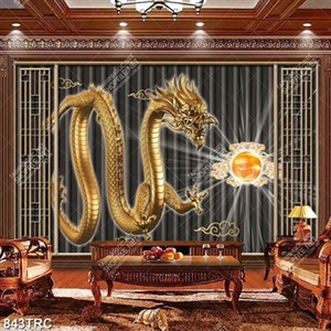 Tranh điêu khắc rồng vàng đẹp