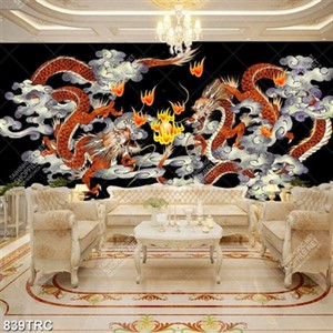 Tranh rồng nghệ thuật đẹp chất lượng cao