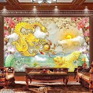 Tranh rông hổ vàng chất lượng cao