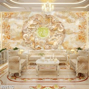 Tranh phù điêu rồng phượng giả ngọc