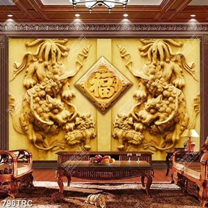 Tranh sơn dầu Hổ và vạn lý trường thành