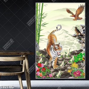 Tranh sơn dầu Hổ chất lượng cao