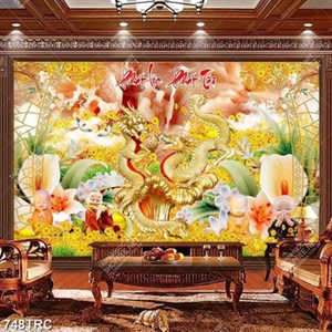 Tranh giả ngọc rồng file psd đẹp