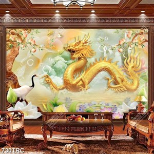 Tranh Rồng vàng giả ngọc đẹp
