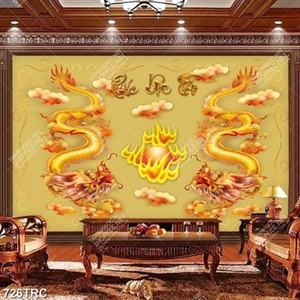 Tranh song long trang trí tường đẹp