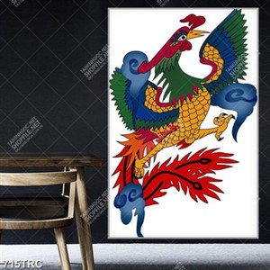 Tranh phượng hoàng file vector