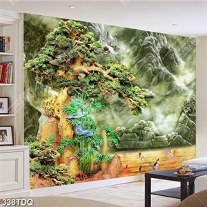 Tranh giả ngọc cá chép trên dòng sông vàng file psd