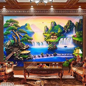 Tranh gắn tường thác nước nghệ thuật