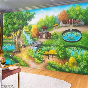 Tranh trang trí nội thất phong cảnh đồng quê chất lượng cao