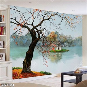 Tranh sơn dầu phong cảnh hồ Gươm Hà Nội