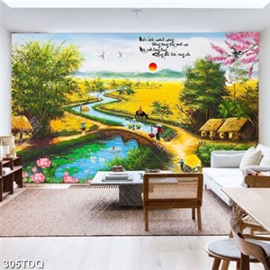 Tranh sơn dầu thư pháp Mẹ Cha file psd