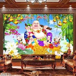 Tranh trang trí phòng khách phát lộc phát tài đẹp nhất