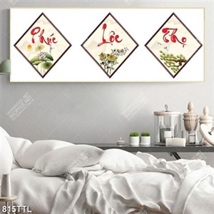Tranh gắn tường phúc lộc thọ chất lượng cao