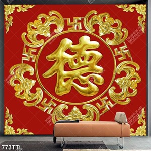 Tranh tài lộc trang trí phòng khách in uv