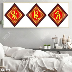 Tranh phúc lộc thọ gắn tường file psd