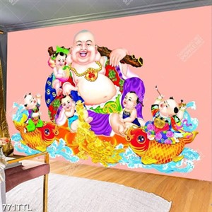 Tranh tài lộc treo tường ngày tết file psd