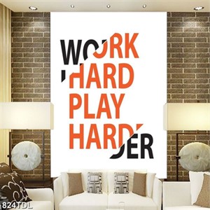 Tranh động lực WORK HARD PLAY HARDER Tranh động lực WORK HARD PLAY HARDER