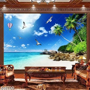 Tranh hòn đảo trên biển đẹp độc đáo