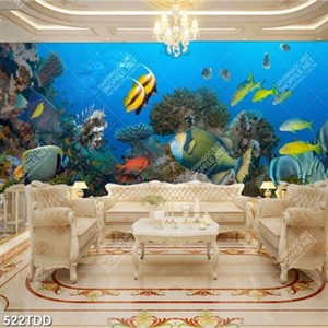 Tranh sn hô biển và đàn cá chất lượng cao