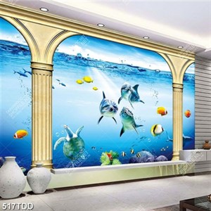 Tranh treo tường 3d đại dương file psd