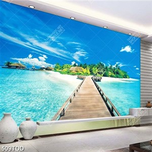 Tranh cây cầu bắc qua biển chất lượng cao