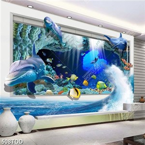 Tranh 3D hang động đẹp lạ