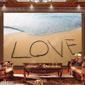 Tranh bãi cát và biển đại dương