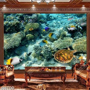 File tranh gốc mặt san hô biển psd